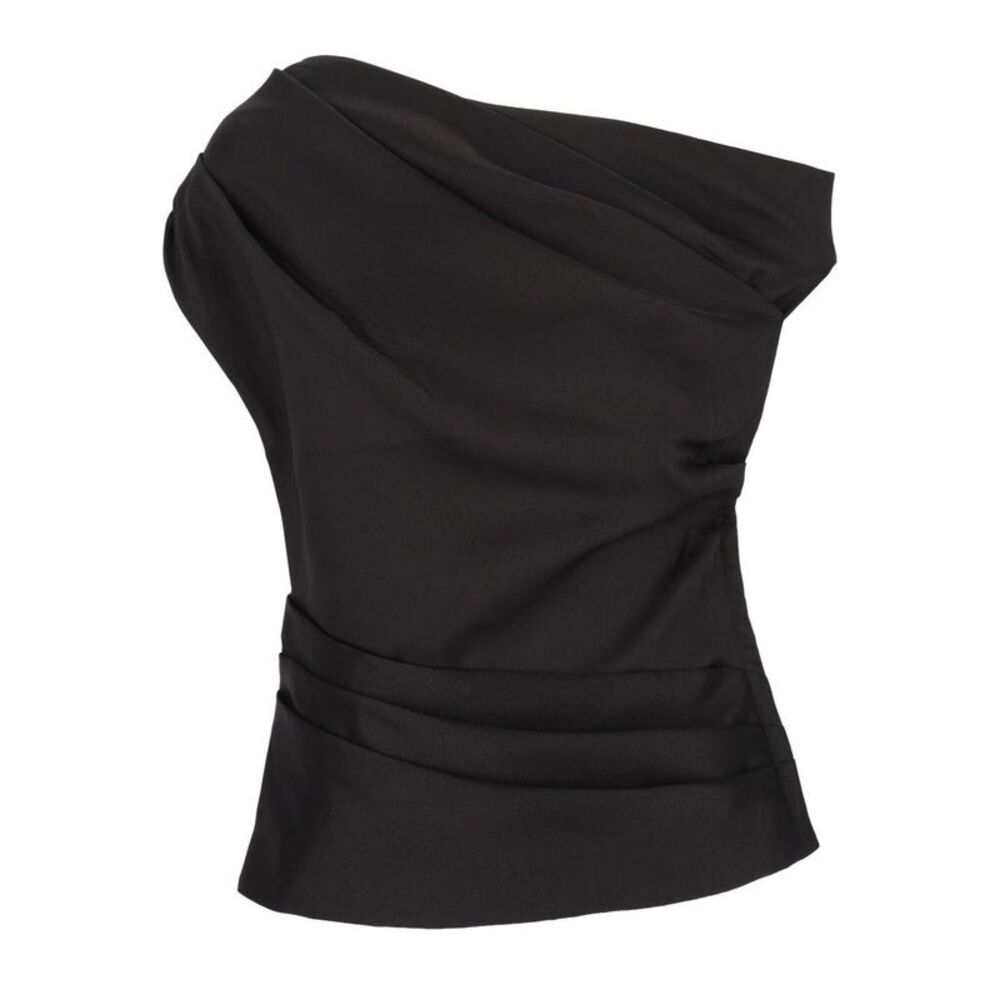 Self-Portrait Women Draped Taffeta Top